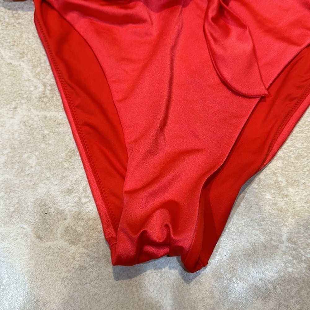 NEW! Victoria’s Secret Shiny Knotted High Rise Bikini Bottoms M - Picture 5 of 6